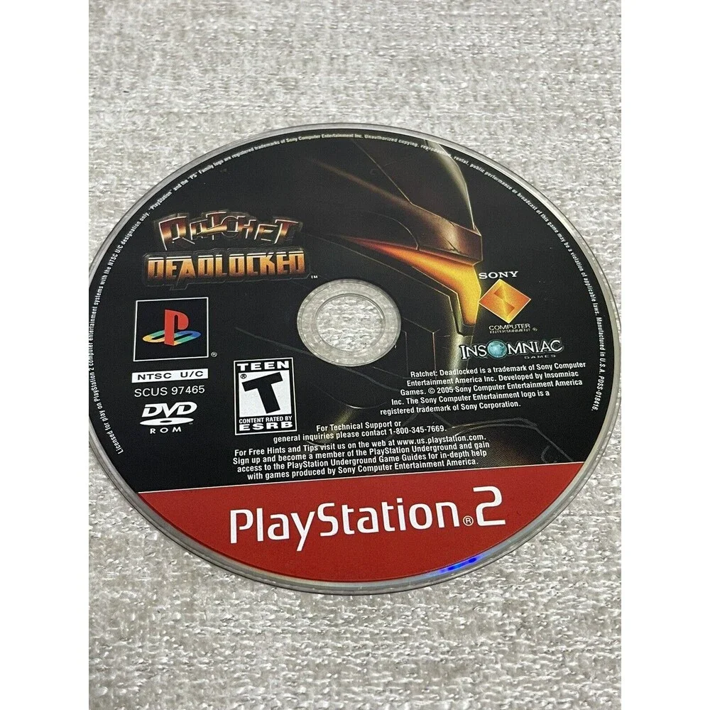 Ratchet: Deadlocked (Sony PlayStation 2 PS2, 2006) Disc Only
